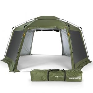 Lumaland Outdoor tonnelle Pliante - Pavillon | Imperm&eacute;able & Protection UV | pour 6 Personnes | Tente de Jardin INCL 1x Panneau lat&eacute;ral & Sac & piquets | pour Le Camping | Pop-up et Montage Rapide (DS e-Sales GmbH, neuf)