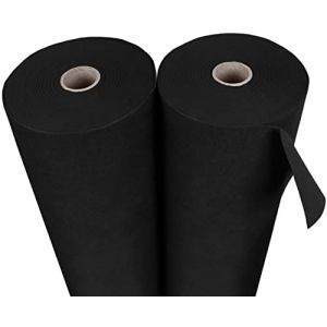 sarcia.eu Géotextile Toile Anti-Mauvaises Herbes en Non tissé 150g/m2 Caoutchouc Noir 1,6m 150g/m2 avec UV Pologne 5m (Regmoni, neuf)