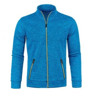 Cardigans Homme Veste en Maille Gilet à Col Roulé avec Poches Col Montant Tricot Veste Sweatshirt Jacket Hiver Grande Taille Col Mao Premium Casual Blouson Mi Saison Sportswear Bombers (VOGWEAR, neuf)