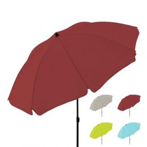derby Parasol ⌀ 196 cm I Parasol rond pour la plage, le balcon et la terrasse I Parasol réglable en hauteur I Avec protection UV I Parasol stable pliable I Ombrelle de plage (Knirps/doppler Official Store, neuf)