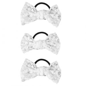 Scrunchies Pince à cheveux en forme d'épingle à cheveux en métal pour femme Blanc (HengYuCai, neuf)