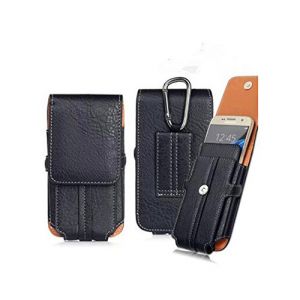 NOVAGO Housse Étui Ceinture pour Grand Smartphone jusqu'à 6.5" Compatible avec iPhone XS/ 11Pro Max, Samsung Note 10+, S10 Plus, A9 2018, J4+/J6 Plus,Mate 20 Pro, Psmart Plus,1+7 Pro,Xperia 1.(XL) (NOVAGO-Vendeur PRO français, neuf)