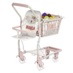 Caddie de Supermarché Koala avec Accessoires et Porte-bébé DeCuevas 52179 (Juguetilandia, neuf)