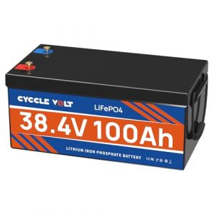 CYCCLEVOLT Batterie LiFePO4 36V 100Ah, 36V Batterie de Moteur à traîne, Courant de Pointe 500A, Batterie au Lithium Phosphate de Fer à décharge Profonde pour Marine, Yacht, RV, Voiturette Golf (Cyccle Volt, neuf)