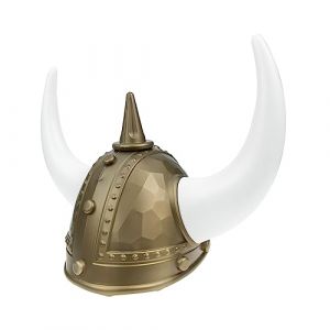 NOLITOY Casque Viking Adulte Corne De Bœuf Décoration Viking Pour Fête De Carnaval Chapeau De Unique (shanjingfen, neuf)