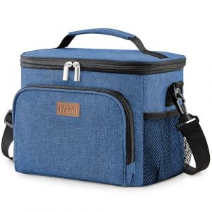 Lifewit Sac Isotherme Repas 15L, Glaciere Souple Isothermes pour Homme et Femme, Lunch Box Isotherm avec Portable Bandoulière, Sac Gamelle pour Travail, Pique Nique, Voyage, Bleu Foncé (Lifewit Home FR, neuf)