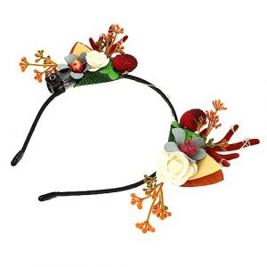 Ipetboom 1 Pièce Bandeau Lumineux En Bois De Cerf Cerceau De Cheveux En Corne De Cerf Cerceau De Cheveux De Cerf Cerceaux De Cheveux De Fleurs De Noël Casque De Noël Yellow Résine (hikarish, neuf)