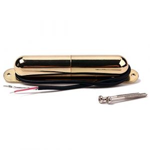 Alnicov Micro à tube de rouge à lèvres pour guitare, micro à simple bobine de style vintage pour accessoires de guitare ST, or (Music Lover EU, neuf)