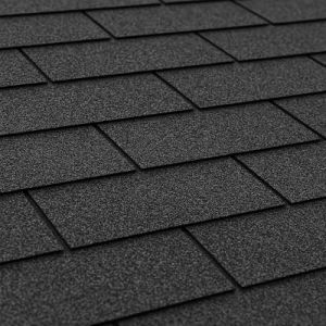 Lot de bardeaux bitumineux Trio T369BLACK, Couleur Noir - Bitume toiture Timbela M369 pour Chalet de Jardin (TIMBELA&KO, neuf)