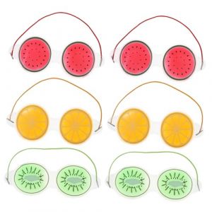 WRITWAA 6 Pi&egrave;ces masque pour les yeux chaud et froid cache-oeil de sommeil masque pour les yeux masque pour les yeux de sieste bandeau de refroidissement pp (Saieli, neuf)