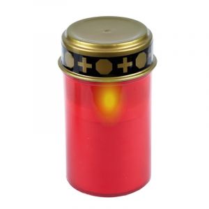 Bestlivings Lot de 4 lanternes funéraires LED résistantes aux intempéries - Bougie funéraire LED avec effet vacillant réaliste - Fonctionne avec piles - Bougie de cimetière avec longue durée de (bestcount, neuf)