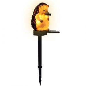 ornements de jardin solaires,Lampes Solaires Figurine Hérisson Imperméable - Sculpture animale en résine étanche avec lumières à énergie solaire, piquets de lumière en forme de hérisson pour passerell (dongliz, neuf)