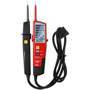 UT18D Testeur de Tension Multifonction Étanche Voltage Numérique Voltmètre Tension Tester AC/DC Portée Automatique LCD Affichage LCD (HZY Tech, neuf)