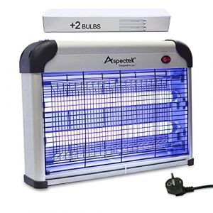 ASPECTEK Lampe UV Anti Insectes Volants intérieur. Tue-Mouche Destructeur d' Insectes Electrique 20W. (Lampe Moustique) avec Le Remplacement des Lampes (Lijinqiu, neuf)