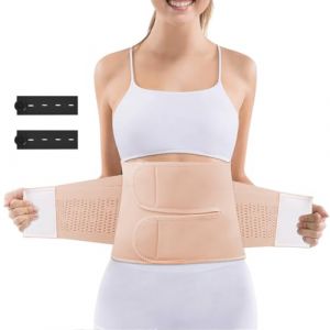 AOGOE Ceinture Post Partum Femme, Récupération Ceinture Abdominale Gainante avec Etenseurs de Taille de Pantalons, Réglable Respirant Ventre Plat Gaine Post-Partum pour Récupération Après la Grossesse (AOGOE-EU, neuf)