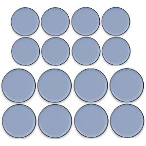 16 Pi&egrave;ces Patins de meubles en T&eacute;flon adh&eacute;sif Glisseur en Teflon Patins en T&eacute;flon pour Meubles Patins Autocollants en T&eacute;flon, 25MM X 25MM, 30MM X 30MM (YingRui, neuf)