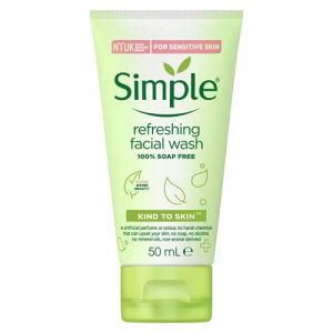 Simple Respetuosos Con La Piel Gel Limpiador Facial Refrescante (50ml) (Advanced Healthcare products Ltd, neuf)