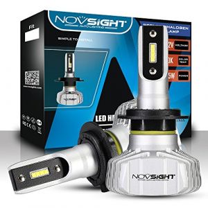 NOVSIGHT Ampoules LED H7 Phare de Voiture 10000LM/Paire 50W/Paire de Conversion Ampoules pour Voiture Auto 6500K Blanc Etanche (TimingCoverStore, neuf)
