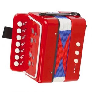 Accordeon Enfant, Jouet Accord&eacute;on 7 Touches Bouton Instrument Des Lumi&egrave;res Pour Enfant, Instruments &Agrave; Clavier Accord&eacute;on Jouet Bouton, Jouets Musical Pour D&eacute;butants (weldin, neuf)