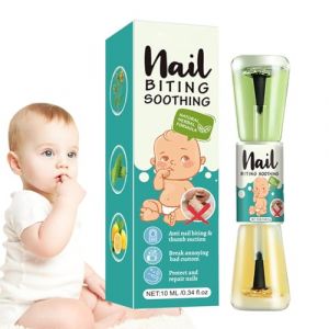 G&eacute;n&eacute;rique Vernis Amer Pour Enfant & Adulte, Vernis &Agrave; Ongles Amer Transparent Avec Doubles Extr&eacute;mit&eacute;s - Vernis Anti Ronge Ongle - Soins Pour Les Ongles Rong&eacute;s Et Abim&eacute;s, 10ml (zoncy, neuf)