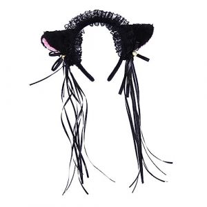 WOFASHPURET 1 PC Bandeau Oreilles De Chat Scintillant Bandeau Scintillant Coiffure Cerceau De Cheveux De Dame Cerceau De Cheveux Lumineux Cerceau De Cheveux D'Oreille De Chat Adorable (Leiyun, neuf)
