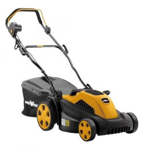 MOWOX POWER Tondeuse Électrique Puissante, 1800W, Largeur de Coupe 43CM, Réglage de la Hauteur sur 5 Positions, Guidon Pliable, Bac à Herbe de 50L (DAYE Official Store, neuf)