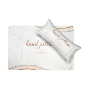 YsXoWiui Pu en cuir nail art et tapis nail art table coussin de table &agrave; &eacute;ponge d&eacute;tachable douce tapis de bureau &agrave; nail pour manucure de salon de manucure, Beige (QinMei Curios, neuf)