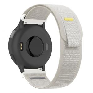SumRioo 20mm Bracelet pour Garmin Vivoactive 5/Vivoactive 3/3 Music/Venu 2 Plus/Venu/Sq/Sq 2, Nylon Bracelet pour Garmin Forerunner 55/165/165 Music/245/245 Music/645/645 Music, Blanc (GuiStar JP, neuf)