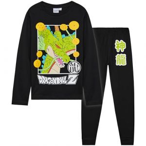 Get Trend Dragon Ball Z Pyjama Enfant Gar&ccedil;on 7-15 Ans, Loungewear Set avec Haut Long Manche et Pantalon, Cadeau V&ecirc;tement de Nuit (11-12 Ans, Noir Dragon Ball) (Get Trend., neuf)