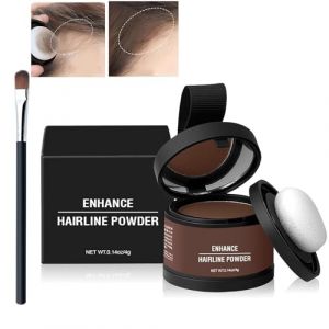 Waverloo Magic Root Cover Up, Waverlo Root Cover, Enhance Hairline Powder, Magic Root Cover Up, Powder Instantly Conceals Magic Color Root Touch Up (Medium Brown) (Ling Rui, neuf)