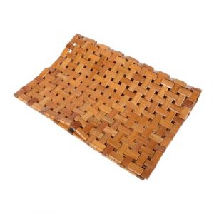 DEARMAMY Tapis De Sol En Bambou Avec Tapis De Sol De Sauna &Agrave; Vapeur Portable Tapis De Bain En Bambou Pour Salle De Bain Coussin De Sauna Tapis De Salle De Bain En Tapis De Bain (Liiane, neuf)