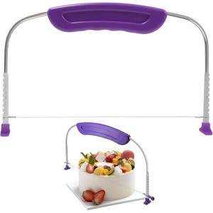 YSTrillion Coupe-Gâteau,Trancheuse à Gâteau Réglable,Niveleur De Gâteau,Couteau à Gâteau à Bord Dentelé,Outils De Matelassage De Gâteau pour des Couches de Gâteau Uniformes (YSTrillion, neuf)