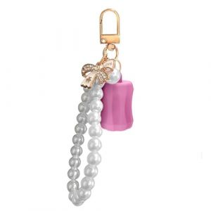 Porte-cl&eacute; portable pour baume &agrave; l&egrave;vres - Clip &agrave; lib&eacute;ration rapide - Design tendance - Compatible avec plusieurs marques - Essentiel de voyage - Anti-perte (ERSHI, neuf)