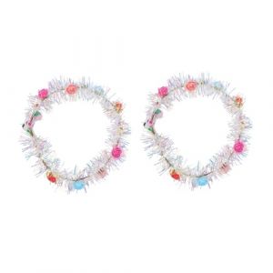 PLAFOPE 2 pièces Lumineux Cerceau Cheveux Décorations LED pour Fête -tête et Confortable Accessoire Cheveux Original et Selfie et Célébrations Couleur Aléatoire Couleur Aléatoire (Comexs, neuf)