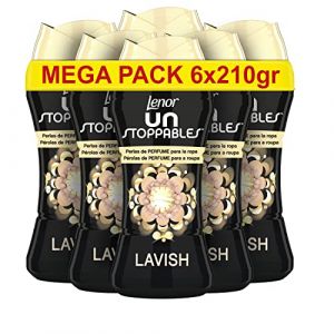 Lenor UNstoppables Perles de parfum pour le linge, 90 lavages (6 x 210 g) Fragrance Lavish (Joytaly, neuf)