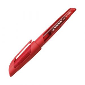 STABILO Stylo plume gaucher EASYbuddy - stylo plume enfant - stylos-plume L sp&eacute;ciale gaucher - rouge/corail (LAZERJET, neuf)