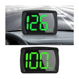 CGEAMDY Véhicule Grand Affichage Numérique, Voiture Compteur de Vitesse Numérique, GPS Compteur Vitesse Indicateur, Compteur Vitesse GPS Écran LED, Universel Vélo, Camion, Véhicule Tout-Terrain(km/h) (CGE Auto, neuf)
