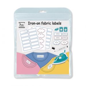 ​HX AURIZE &Eacute;tiquettes Thermocollantes V&ecirc;tements 116 Pi&egrave;ces R&eacute;sistantes au Lavage - &Eacute;tiquettes Cr&egrave;che Ehpad Tri Couleurs (Rose & Bleu) (Qontone EU, neuf)