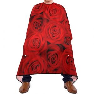Roses Rouges De La Saint-Valentin Peignoir Coiffure Anti-Taches Blouse Coiffeur Accessoires Robe De Coiffure Pour Coiffeurs Barber Salon (ytuqqq, neuf)