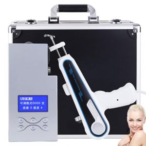 Pistolet de m&eacute;soth&eacute;rapie et machine de rajeunissement de la peau &ndash; Outil de beaut&eacute; en titane vanadium pour infusion d'humidit&eacute;, r&eacute;duction des rides et contour du corps (wei-, neuf)