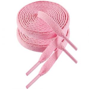VSUDO Lacets Roses Plats 60 cm pour Baskets, Lacets Chaussures Rose Plat pour Sneakers - Compatible avec Nike Air Force, Adidas Stan Smith, Converse, Vans, New Balance, etc. (1 Paire-Rose-060cm) (VSUTEK-EU, neuf)