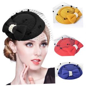 PACKOVE Barrette Dentelle Cheveux Femme Mariage Nœud Accessoire Coiffure Banquet Chapeau Mariée (Spring TU, neuf)