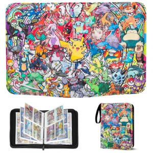 Classeur Carte,50 Pages Classeur Carte,400 Poches Cartes Album Porte Cartes,Portable Imperm&eacute;able Album de Collection pour Carte,Un Cadeau Les gar&ccedil;ons et Les Filles (PKQ400) (Qianbaiwan, neuf)