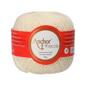 Anchor Freccia St&auml;rke 16 4771016-06650 Fil &agrave; crocheter 100% coton Blanc (Marussia.shop, neuf)