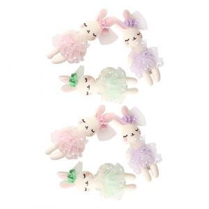 iplusmile 6pièces Lapin Peluche Décoration De Lapin Ornement De Bandeau Accessoires De Coiffure Fournitures Vestimentaires Ornement De Pour Vêtement Poupée De (Dawkinshall, neuf)