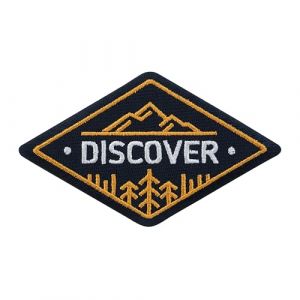 Urbanski Patch Outdoor Camping Adventure &ndash; Badge motif montagne pour sac &agrave; dos, veste & v&ecirc;tements &agrave; thermocoller | &Eacute;cusson Thermocollant, Appliqu&eacute;, Transfert Thermocollant (Discover) (urbanski, neuf)