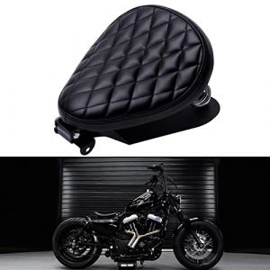 DREAMIZER Siège Bobber de Moto, Siège de Moto Solo Avec plaque de Base de Support de Ressort Pour Sportster Forty-Eight 48 XL883 1200 Chopper Custom (DREAM AUTOPARTS, neuf)