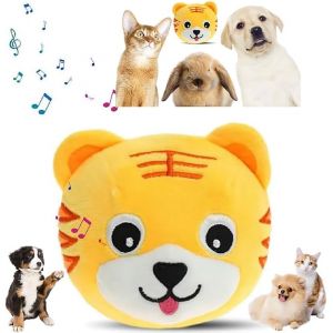 G&eacute;n&eacute;rique Jouet Interactif pour Chien 2026 - Balle Rebondissante et Active Moving Pet Plush Toy avec Fonction Parlante et R&eacute;p&eacute;titive, Jouet de Chiens en Peluche de Lavable (Tigre) (LittlePai, neuf)