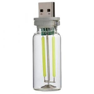 Lampe de voiture r&eacute;tro USB &ndash; Veilleuse tactile LED | Conception de bouteille Interface automobile Lampes de nuit de chargement | Lampe d'ambiance | Veilleuse LED &agrave; contr&ocirc;le tactile USB | &Eacute;conomie (yuxao, neuf)