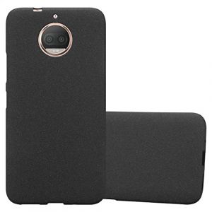 cadorabo Coque pour Motorola Moto G5S Plus en Frost Noir - Housse Protection Souple en Silicone TPU avec Anti-Choc et Anti-Rayures - Ultra Slim Fin Gel Case Cover Bumper (cadorabo-shop, neuf)